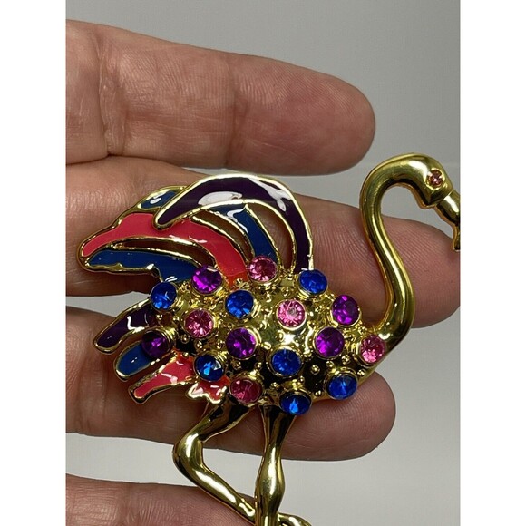 Firefly Fox Badger’s Family Heirloom Flamingo Pin Brooch New - Picture 5 of 9